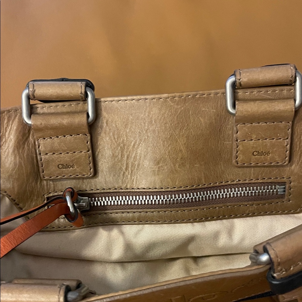 Chloe Tan and Black Shoulder Bag - Picture 5 of 5